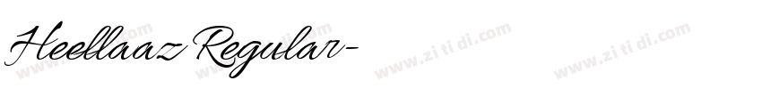 Heellaaz Regular字体转换
